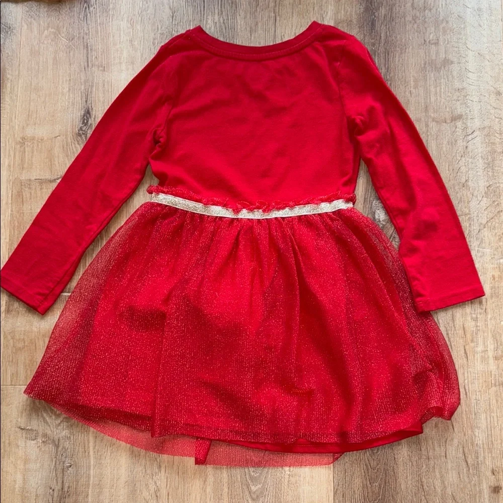 Red Holiday Sparkle Dress | size 5/6 - Picture 2 of 2